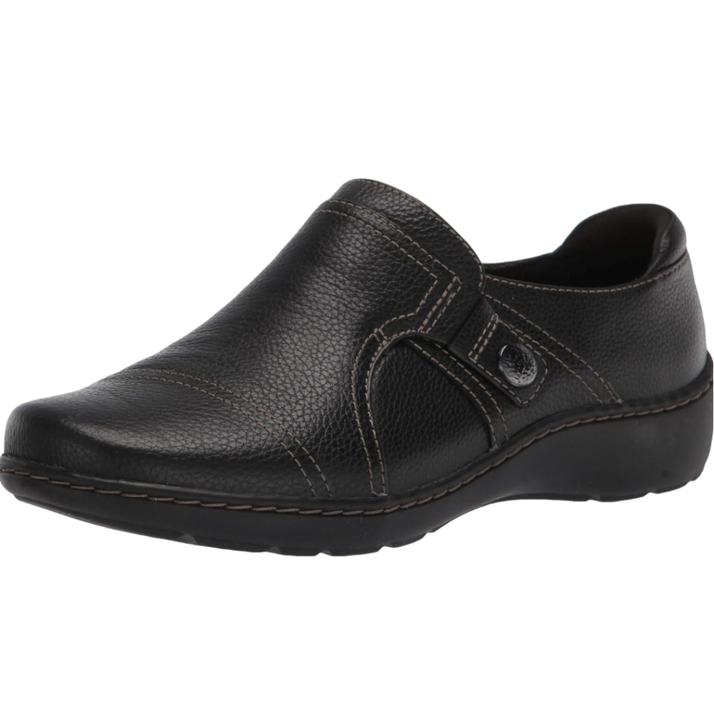 Clarks Womens Cora Poppy Leather Loafers Size 5.5 New